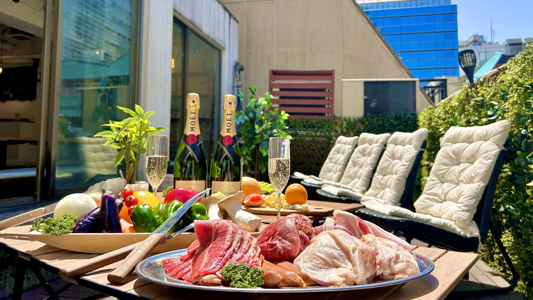 〈少人数貸切〉貸切BBQ&パーティー会場「渋谷ガーデンルーム」昼テラス1