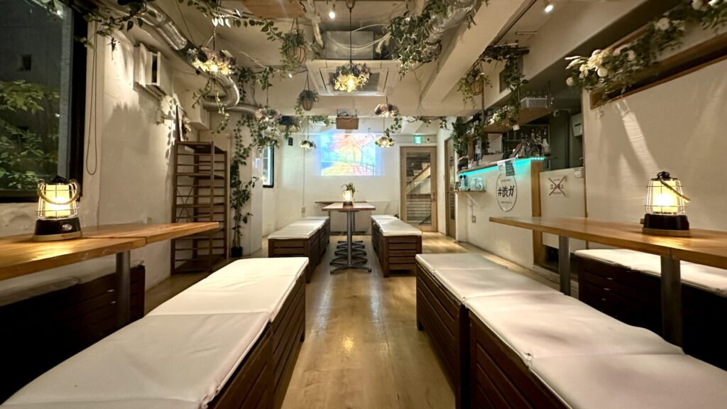 貸切パーティー＆BBQ会場「渋谷ガーデンルーム３F」夜内観